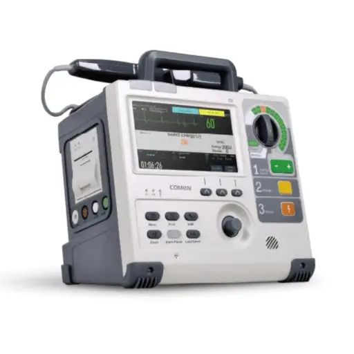 Desfibrilador Monitor de 8.4", ECG, DEA, SpO2, NIBT, TEMP y Marcapasos 
