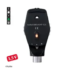 Cabezal para Oftalmoscopio EUROLIGHT® E25 KaWe, 3.5 V, XH, Negro para MedCenter® 5000
