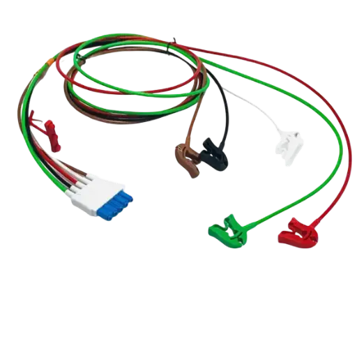 Cable de 5 derivaciones caiman para ECG, AAMI ICU