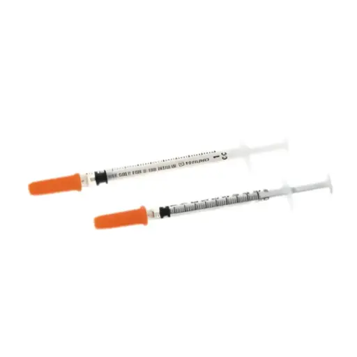 Jeringa para insulina desechable, caja c/3,000 piezas 