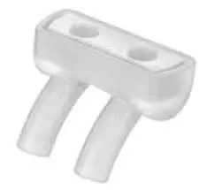 Canula nasal para CPAP de burbuja de 6 mm diámetro de la narina y 7 mm de separación del tabique