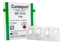 Esponja hemostática tipo cubo dental caja c/50