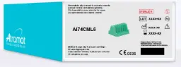 Clip hermostatico mediano/grande (verde) caja con 20 cartuchos de 6 clips c/u (120pz)