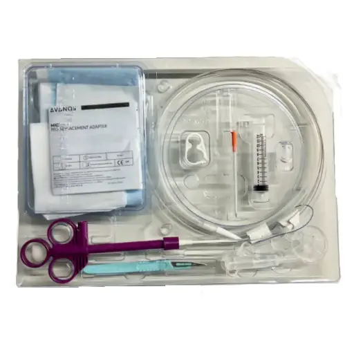 Kit de sonda de alimentación para gastrostomía endoscópica percutánea 24 FR (PEG PULL) 