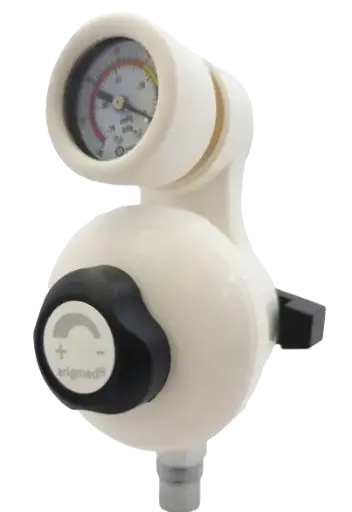 Regulador para vacío médico tipo DISS 0-200mmHg, Mod. Serie 2 
