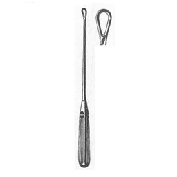 Cureta uterina Thomas 11" (27.9 cm) tamaño 2 maleable hojas sin filo