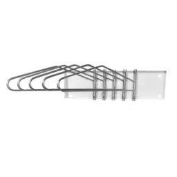Colgador de mandiles de pared 5 gachos inoxidable