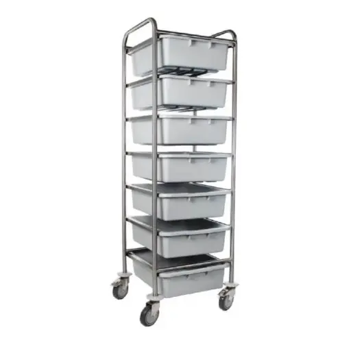 Carro de Traslado de Material Inoxidable T304 Gaveta 51x38x13