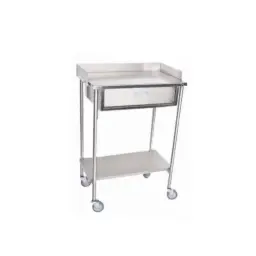 Mesa Pasteur Mega Plus cubierta inoxidable 304 C20, estructura inoxidable 201 y con cajon inoxidable 430