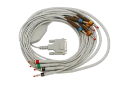 Cable de paciente Schiller de 10 derivaciones, 2 metros, para ECG/EKG en reposo con conectores banana