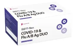 Prueba rapida de antigeno duo para deteccion de Covid-19 + Influenza A+B - caja con 25