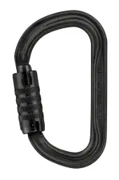 Mosquetón asimétrico de alta resistencia y gran capacidad Mod. VULCAN, TRIACT-LOCK U color negro