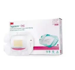 Aposito con cojin clorhexidina Tegaderm CHG 10x12cm caja c/25pzs