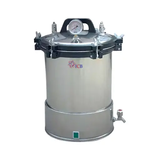 Autoclave vertical de vapor 18 litros en acero inoxidable