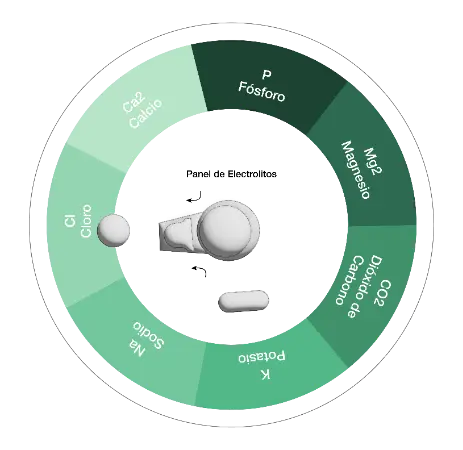Kit Liofilizado de Panel de electrolitros para Celercare M5 Tipo B, caja c/10pz