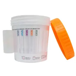 Frasco simple cup de 6 parametros (AMP/OPI/BZD/COC/MET/THC) Caja c/25pzs