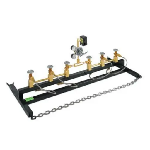 Manifold c/cambiador ATM 5 x 5 c/linea de vida de gas oxigeno