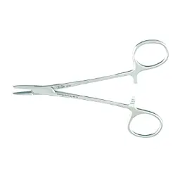 Porta‑aguja Brown de 5‑1/4″ con mordazas convexas