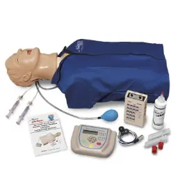 Torso avanzado "Airway larry" con desfibrilación, simulación de ECG y entrenamiento con desfibriladores