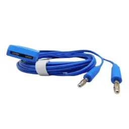 Cable para placa de retorno conector banana plug 2 pines 4mm tipo WEM