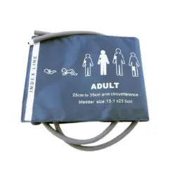 Brazalete de dos vias reusable adulto 25-35cm, libre de latex, con conectores BP17 y BP18