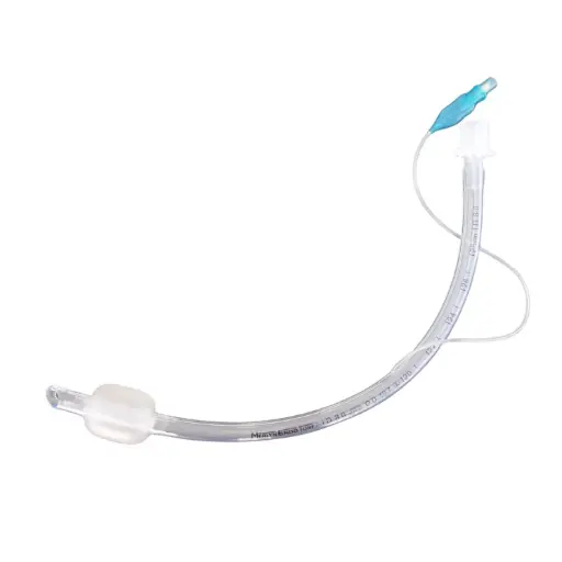 Tubo endotraqueal con globo y ojo de Murphy