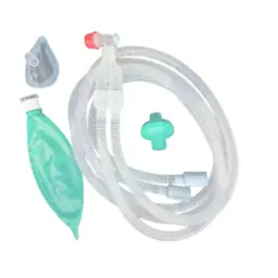 Kit de anestesia basico pediatrico libre de latex desechable, on bolsa 1 lt, mascarilla 2 y filtro HME c/10 kits