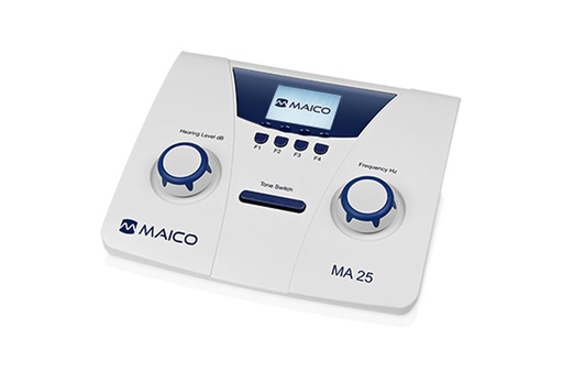 [MAI-MA-25] Audiometro Manual de Conduccion de Aire Portatil mod. MA 25 con Margen Completo de Frecuencias Sin Software