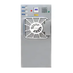 Esterilizador puerta abatible de vapor directo 249.2L control PLC Mod. AZTECA A-240