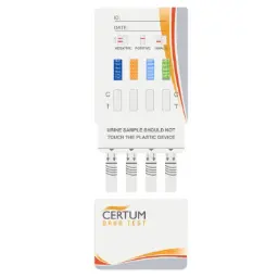 Panel multidrogas de 6 parametros (THC/COC/AMP/MET/OPI/BZD)