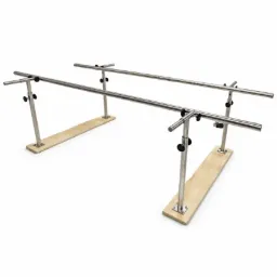 Barras terapeuticas para rehabilitacion portatiles de acero inoxidable con anchura y altura ajustable (2.5m)