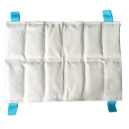 Compresa humedo caliente lumbar rellena de bentonita