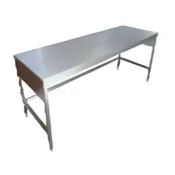 Mesa baja de apoyo 90cm cubierta de acero inoxidable