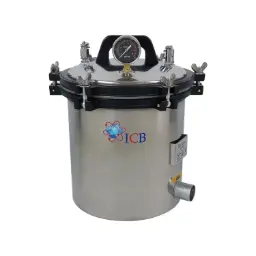 Autoclave de 18lts, con llave mariposa, placa tamiz y tambor