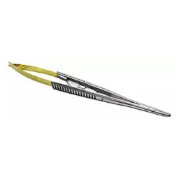 Porta agujas castroviejo recto 13cm con insertos de carburo de tungsteno