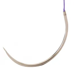 Sutura de nylon negro USP 45 cm reverso cortante premium 3/8 circulo