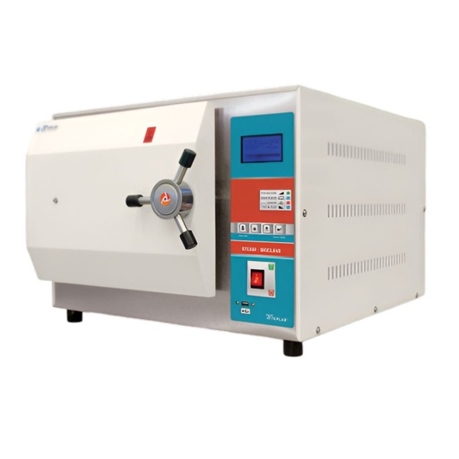 Autoclave horizontal Mod. TE-A24FPR de 24lt con reservorio y pantalla LCD 25x47.5 cm
