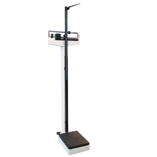 [FIT-MPS200B] Bascula con estadimetro 200 Kg x .01kg color blanco 