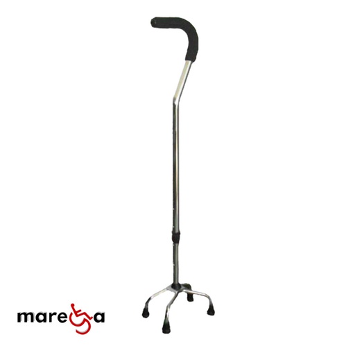 [MAR-MB-2120] Bastón de 4 apoyos piramidal tipo cuello de ganso con extensión