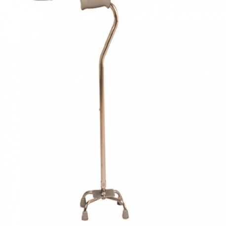 Baston de Aluminio de 4 Apoyos con Base Metalica Color Bronce 