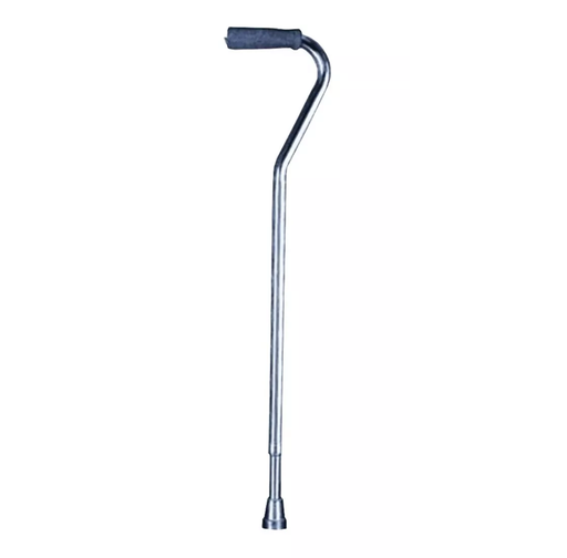 [MOB-ECL071S] Baston de Aluminio con Mango de Cuello de Ganso Color Plata