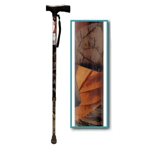 [SPE-SPB7514] Baston de Aluminio en "T" Decorado de Bosque
