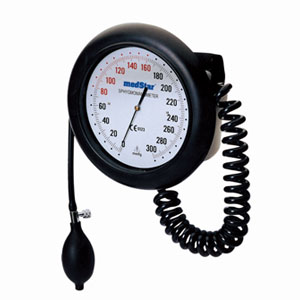 [MES-HS-60D-C6V1] Baumanometro aneroide de pared color negro