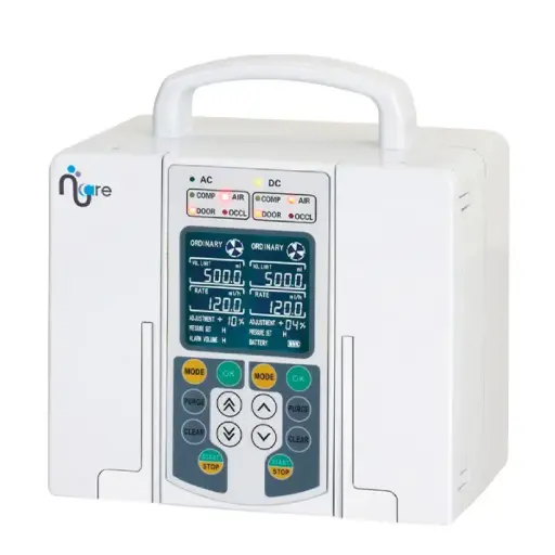 Bomba de Infusion de 2 Canales mod. NK-60B Con Pantalla LCD a Color