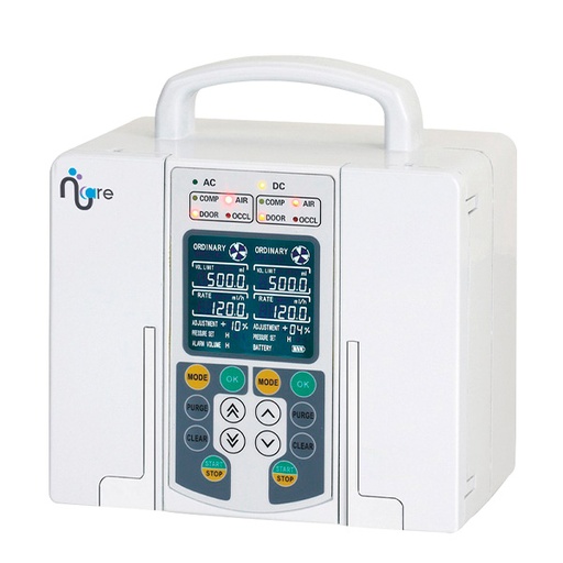 [NUC-NK-60B] Bomba de infusion de 2 canales  con pantalla LCD a color