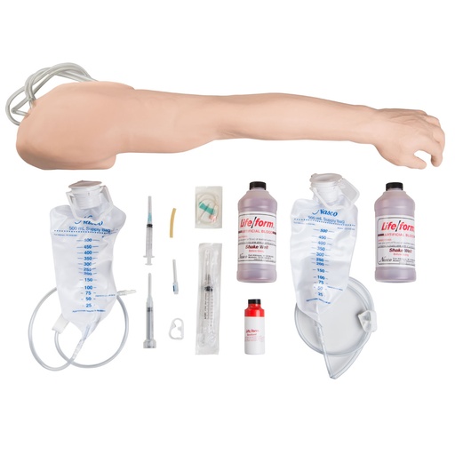 [3BS-1005678-W44216] Brazo de entrenamiento para punción venosa e inyecciones para avanzados, de color blanco