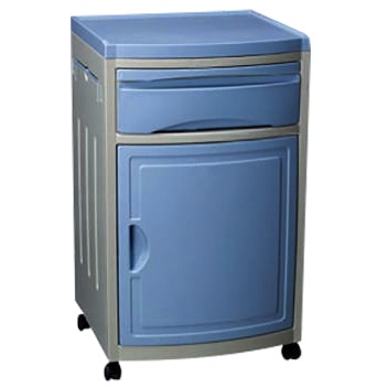 [DCO-MC-AG03] Buro clinico de ABS para cama de hospital color azul/arena