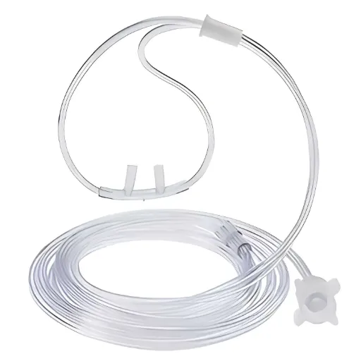 Cánula BI-FLO con tubo para oxígeno de 2.1 mts y línea de muestreo de CO2 con conector Luer Hembra