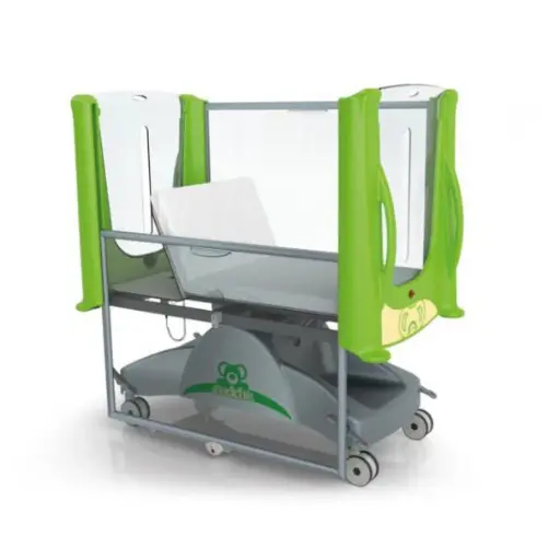 [GIV-SL6020] Cama cuna pediatrica electrica de altura ajustable radiotransparente con colchon