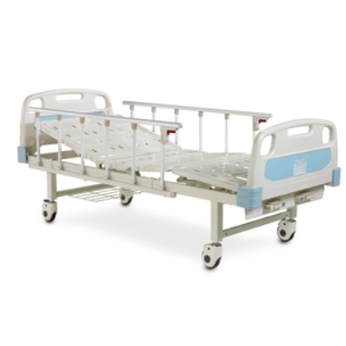[DCO-MC-232P] Cama para hospital manual con 2 funciones con ruedas